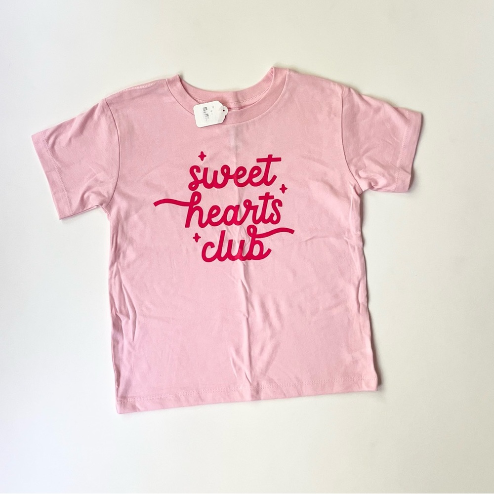 NWT Sweet Hearts Club Pink Tee Size 5t